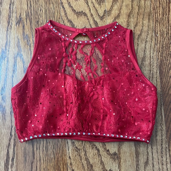 Custom Hollywood Babe/Broadway Babe Red Lyrical Dance Costume - Picture 7 of 10